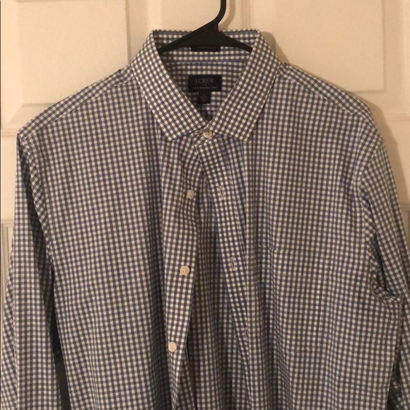 J. Crew-Thompson grey checkered dress shirt - Picture 1 of 3